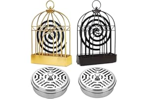 AMZMUKAUP 4 Pezzi Porta Bobina per Zanzare, Supporto Per Bobine Di Zanzara Supporto A Spirale Per Zanzare Per Incenso per Casa Campeggio Viaggi