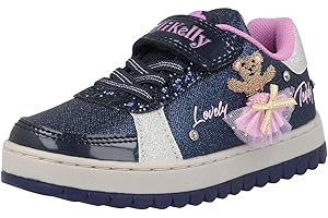 Lelli Kelly Scarpa Blu Mille Stelle Dance Orsetto tutù Intercambiabile LKAA5210 con Jingle e luci