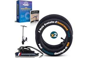 [MagicBike®] Cámara de aire Xiaomi M365 Pro para Patinete Eléctrico [x2] - Espesor 1.9 mm con Válvula reforzada - Recamara a prueba de reventones para ambas ruedas