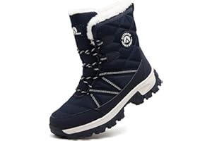 ASOCO DREAM Bottes de Neige Homme Imperméable Bottines de Hiver Doublure Chaude Fourrées Extérieur Antidérapante Boots