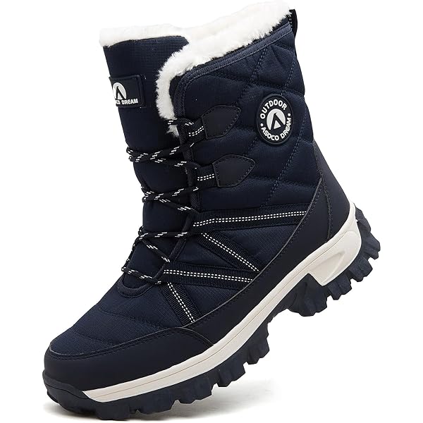Bottes D'hiver Homme Fourrure Polaire - Imperméables, Antidérapantes, à Enfiler, Pour Neige Et Froid - 4