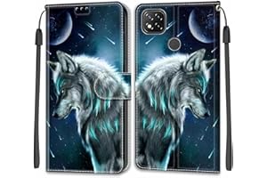 SIENIANLINE Funda para Xiaomi Redmi 9C / Xiaomi Redmi 10A, Cierre Magnético Carcasa con [Ranura para Tarjeta] [Función de Soporte] Compatible para Xiaomi Redmi 9C NFC/Poco C3