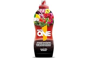 Nutri 1 One Abono líquido concentrado para todo tipo de Plantas y Flores, Fertilizante Premium con ingredientes naturales y resultados visibles en 7 días,