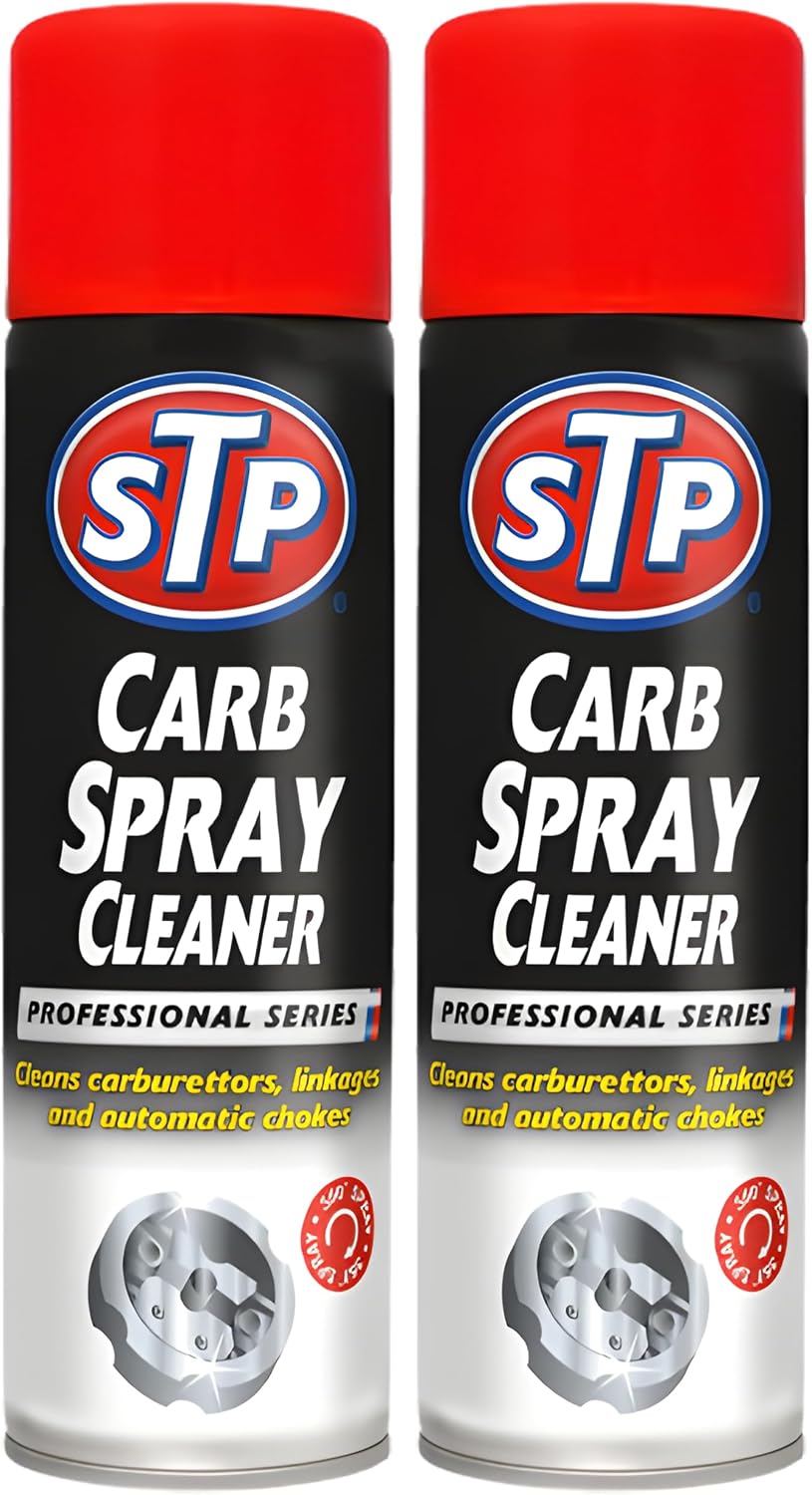 2x Carb Cleaner Spray 500ml for Carburettor & Choke | Deep Cleaning Formula Removes Gum Varnish Deposits | Enhances Engine Efficiency & Throttle Response