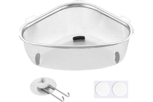 Scolapasta da Lavello Kitchen, FORMVERSITY Cestello Filtrante per Lavello a Triangolo, Cestello per Lavandino Rifiuti, Retina per Lavandino, cestello per Rifiuti in Rete per Lavello