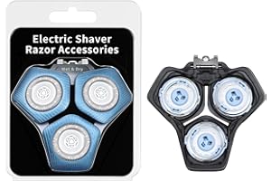 BESTBOMG Têtes de rasage SH71/50 Compatibles avec les rasoirs Phil*is Série S5000 (S5XXX), S7000 (S7XXX),SH60/70 et SH71/50(Bleu)