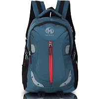 HEROZ Harbour Unisex Nylon 28 L Travel Laptop Backpack Water Resistant Slim Durable Fits Up to 17.3 Inch Laptop Notebook (Airforce Blue)