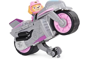PAW PATROL Veicolo Moto Pups, motocicletta con motore a retrocarica e personaggio, cucciolo a sorpresa, per bambini dai 3 anni in su