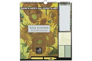 GRUPO ERIK Calendario Familiar 2026 Van Gogh - Calendario 2026 pared : Planificador mensual | Incluye Pegatinas, Notas Adhesivas y Cuelga Fácil [16 MESES]