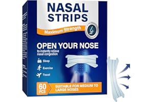 LUXSURE Nasenpflaster, Effektive Anti Schnarch Nasenstreifen, Sofortige Linderung bei verstopfter Nase und Schnarchen, Atmen Sie frei beim Sport und im Schlaf