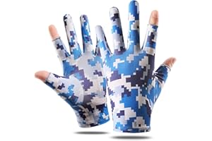 Enjoyaa UV Sun Protection Gloves,Outdoor Sports Hunting Fishing Cycling Gloves Summer 2 Finger Gloves Touchscreen Non Slip Gloves Golf Driving Fishing Gloves for Women Men’s