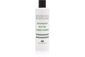 MOKSHA Hair Growth Conditioner for Women and Men - [Made In UK] Rosemary Oil for Hair Growth | Biotin Conditioner for Thinning Hair and Hair Loss | Hair Thickening with Rosemary Oil, Biotin, Caffeine, 300ml
