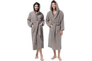 Jenny Sesal Accappatoio UNISEX Spugna Puro Cotone 100%, Ideale per CASA, SPA, SAUNA, PALESTRA. Morbido e con alta capacità di asciugatura