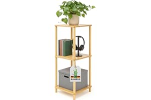 ‎ALLYSON Allyson® Badezimmerregal – Holzregal 3 Etagen, Leichte Montage. Vielseitig einsetzbar als Küchenregal, Standregal, Bücherregal, Aufbewahrungsregal, Kitchen Shelf Regale für Küche & Flur