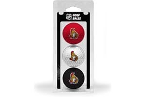 Team Golf NHL Regulation Size Golf Balls, 3 Pack, Full Color Durable Team Imprint (Ball Color May Vary)