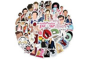 SANMATIC 50 sztuk Harry Singer naklejki na walizkę deskorolka laptop butelki na wodę samochód nastolatki chłopcy dziewczęta wodoodporna naklejka