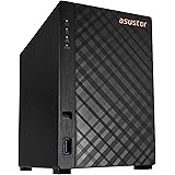 Asustor Drivestor 2 AS1102T 2 Bay NAS Server - Netzwerkspeicher Gehäuse, Quad Core 1.4 Ghz CPU, 2,5 GbE Port, 1GB DDR4