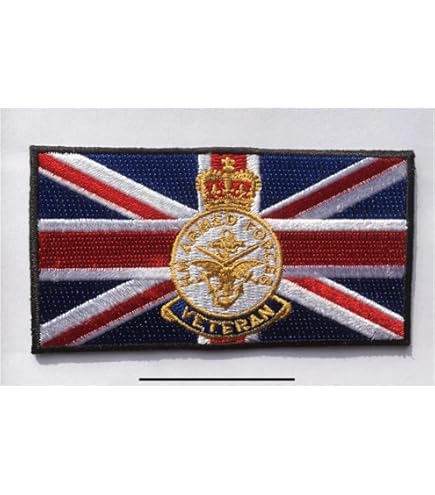 British Army Crest Tactical Embroidered Applique Fastener Hook