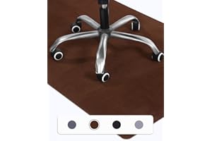 JUTYUM 90 x 140 cm Protector Suelo Silla Ruedas, Marrón, Protector Suelo Silla, Antideslizante Protector Suelo, Alfombra Silla Ruedas, Alfombra Silla Gaming, Tapete de Protección de Madera/baldosas