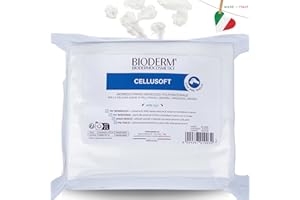 BIODERM BIODERMOCOSMETICI BIODERM Cellusoft - Morbido Panno Monouso Polifunzionale in Viscosa e Poliestere - Salviette Multiuso per la delicata igiene di pelli sensibili ed arrossate di anziani, bambini - 30x38cm (50 pezzi)