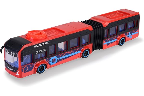 Dickie - Bus Volvo 7900 E - Véhicule Roue Libre 40cm - Jouet pour Enfant - Portes Ouvrantes - 203747015