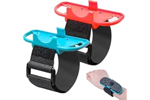 OWNKIM Bracelet Réglable pour Just Dance et Zumba Burn It Up,Brassard Compatible avec Switch Joy-Cons,2 Paquets pour Adultes et Enfants