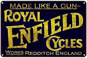 EpochSign Royal Enfield Cycles England Vintage Retro Tin Signmetal tin Sign 8x12 inch