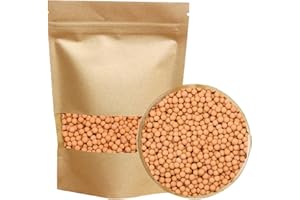 TOYPOPOR Clay Pebbles Gardening Ceramsite Orchid Hydroponic Grow Media Clay Rocks Drainage Water Purification Ceramsite Decor Cultivation Soil Stone Horticultural Grade for Soil Hydroponics Aquaponics 2.2lb