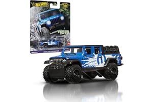 Hot Wheels Jeep Gladiator, Car Culture Véhicules Circuit Legend pour enfants à partir de 3 ans et les adultes fans et collectionneurs, collection premium de véhicules à l’échelle 1/64, HRV91