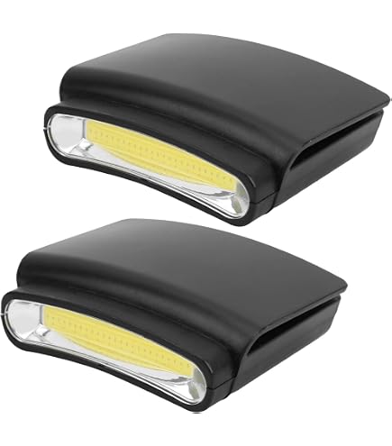 Lot De 2 Lampes Frontales LED Clipables - Rechargeables USB, 180 Lumens, 4 Modes, Légères (45g), Pour Sport Et Extérieur