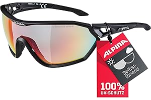 ‎ALPINA ALPINA S-WAY QV - Kontrastverstärkende, Selbsttönende & Beschlagfreie Sport- & Fahrradbrille Mit 100% UV-Schutz Für Erwachsene