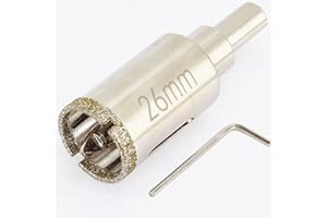 DaduoRi 25mm Diamond Hole Saw with Pilot Bit, 1" Tile Hole Saw with Center Drill Bit for Marble, Granite, Ceramics, Porcelain Tiles, 35mm Depth