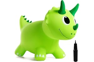 INPODAK Animal Hopper,Dinosaur Horse Hopper,Bouncing Horse Hoppers,Animal Space Hoppers For Kids,Hop along Dinosaur,Toddler Indoor Outdoor Ride On Toys,Christmas Birthday Gift