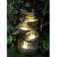 Big Bulk 5 Steps 5 Layer Big Stone Look Fiber Fountain for Home Decor Indoor Outdoor Garden Gifting Pooja Room(Stone Pahad)