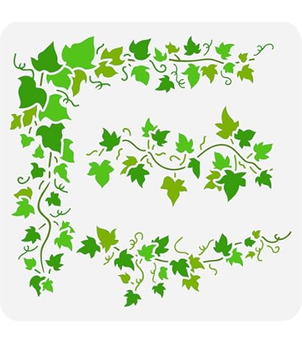 Stencil Fiori Grandi A4 - 2 Pezzi Riutilizzabili Per Pittura GEEHUA