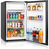 DollarDash 91L Mini Fridge with Freezer, Small Single Door Refrigerator, Bedroom Refrigerator with 7 Adjustable Thermostats,