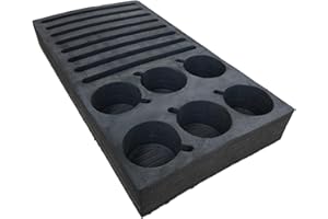 LIBERTY LEISURE UK Liberty Leisure Caravan & Motorhome EVA Plate & Cup Holder - Camping Accessories, Cutlery Set, Kitchen Storage, Campervan Essentials, Mug Tree, Tableware, Boat and Home Organization