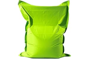 RUNADI Extra Large Giant Beanbag Lime Green - Indoor & Outdoor Bean Bag - MASSIVE 180x140cm - great for Garden by Outside & In