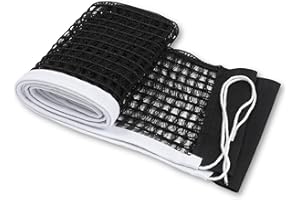 BRUISLARD Table Tennis Net Replacement Durable Stable Nylon for Indoor Outdoor School Gym, Black