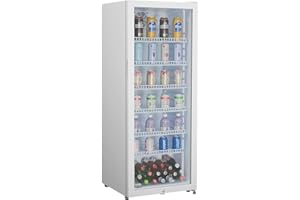 METRO Professional Réfrigérateur à Boissons GSC4240, 237 L, 54 x 54.5 x 139.5 cm, Métal/Plastique/Verre, Refroidissement Statique, 110 W, Blanc