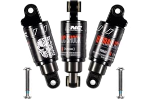 CNCLOL Mountain Bike Rear Shock 120mm/125mm/150mm/165mm/185mm/190mm/200mm,Bicycle Back Shock Absorber- Hydraulic Rear Suspension Shock for Mtb/Mt/ebike/Dmn/Electric scooter.