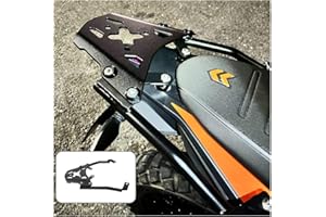FAYEDENICY Soporte de portaequipajes Trasero de Acero para Motocicleta, Soporte de Soporte de Carga Trasera, Kit de Placa de Soporte Adaptador para 390 Adventure ADV. 390Aventure 390ADV 2020 2021 2022 2023