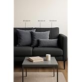 Gauze Fabric Design Kadife Serisi Kırlent, Yastık Kılıfı (Gri, 40 x 40)