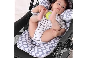 KAKIBLIN Coussin de soutien doux pour siège de voiture, poussette, porte-bébé (nuage)