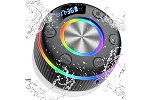 DOTN Cassa Bluetooth Doccia, Altoparlante Bluetooth con suono stereo, IPX7 impermeabile Mini Cassa Bluetooth Potente con ventosa,Luce LED Colorate,microfono integrato, speaker bluetooth per Viaggi Doccia