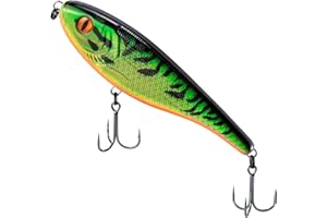 Dr.Fish Pike Fishing Lure Jerkbait Wobbler 155mm/76g Lure for Pike Predator Fish Glide Bait Loud Rattle Wobbler Freshwater Saltwater