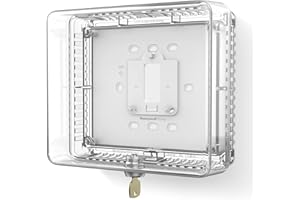 HONEYWELL HOME Honeywell Thermostat Guard, Clear, Wi-Fi, Traditional, Tamper-Proof Key Lock, 6.5H x 7.5W x 3D Inches