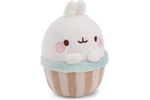 NICI Gosedjur MOLANG Muffin 8,5 cm - Mjuk plysch att krama, leka med och samla på, perfekt som gåva till barn och vuxna