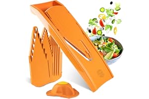 Börner Coupe légumes V1 ClassicLine Starter-Set (6 pcs.) • Râpe en V classique + Porte-fruits + 2x lames (3,5 & 7mm) + disques et insertion de sécurité • Râpe à légumes pour tranches