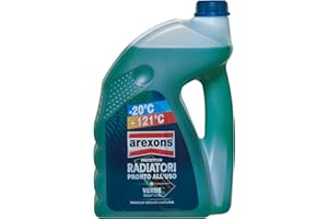 AREXONS Protettivo Radiatori -20°, Liquido Pronto all'Uso per Radiatori, Protezione Antigelo e Antiebollizione per Leghe di Alluminio, Miscelabile e Adatto a Rabbocchi, 4,5L